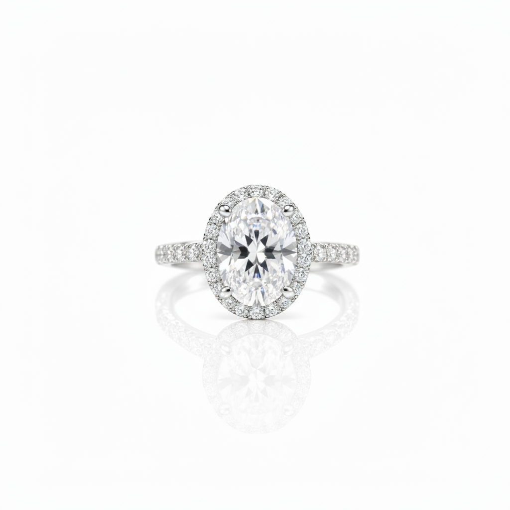 2ct Oval Diamond Option Wedding Ring-Black Diamonds New York