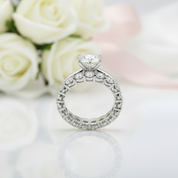 2ct Round Cut Diamond Bridal Ring Set-Black Diamonds New York