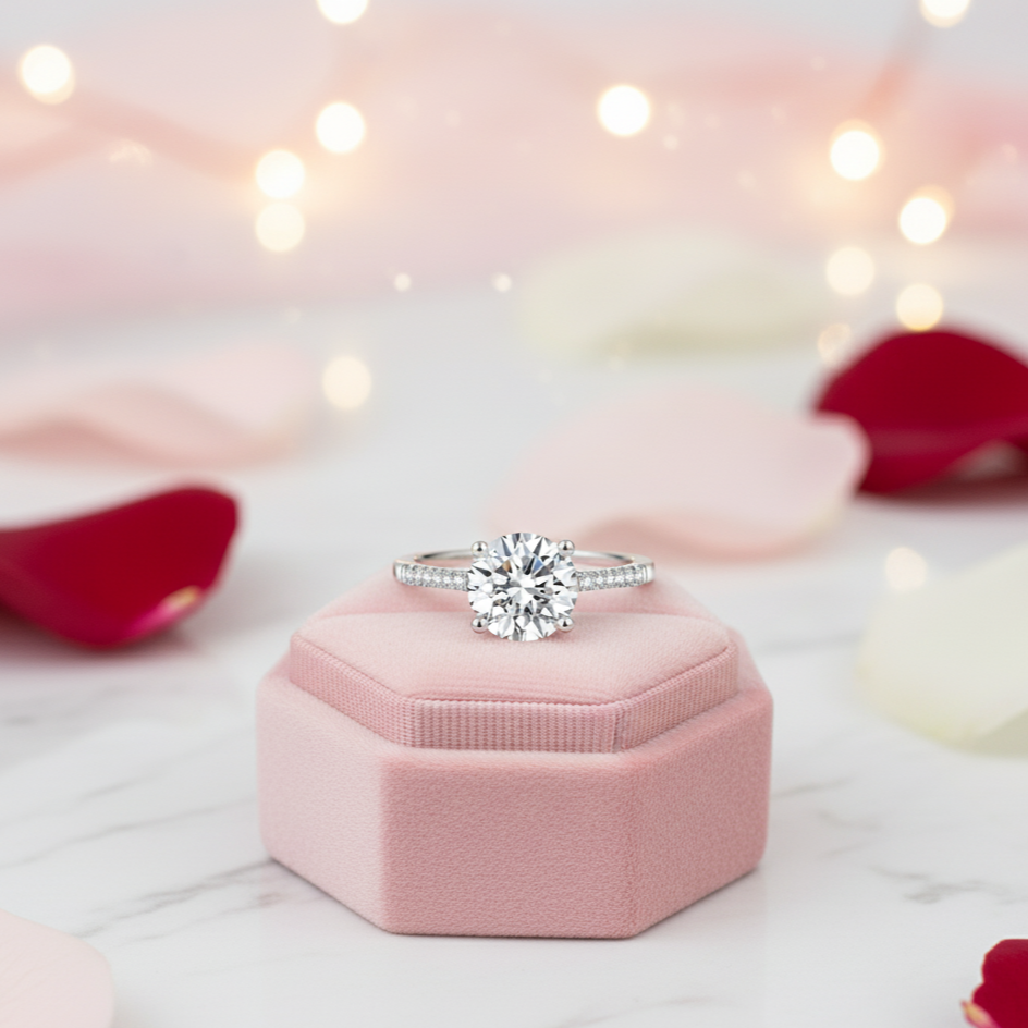 2ct Round Cut Diamond Ring-Black Diamonds New York