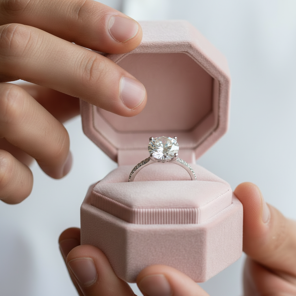 2ct Round Cut Diamond Ring-Black Diamonds New York