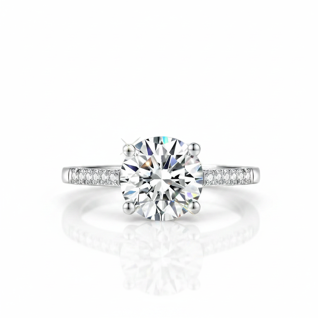 2ct Round Cut Diamond Option Ring-Black Diamonds New York