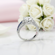 2ct Round Cut Diamond Wedding Ring-Black Diamonds New York