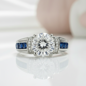 2ct Round Cut Diamond Wedding Ring-Black Diamonds New York