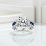 2ct Round Cut Diamond Wedding Ring-Black Diamonds New York