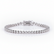2mm Full Diamond Option Tennis Bracelet-Black Diamonds New York