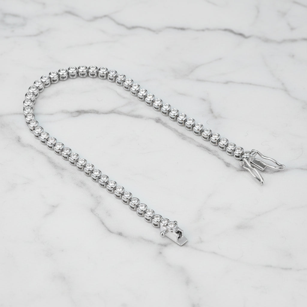 2mm Diamond Hip Hop Tennis Bracelet-Black Diamonds New York