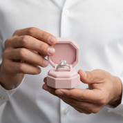 2Pcs 1.25Ct Princess Cut Diamond Option Engagement Ring Set-Black Diamonds New York