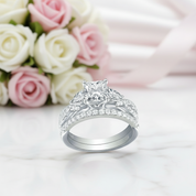 Princess Cut Diamond Ring Set-Black Diamonds New York