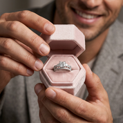 Princess Cut Diamond Option Ring Set-Black Diamonds New York