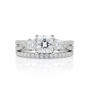 Princess Cut Diamond Option Ring Set-Black Diamonds New York