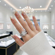 Elegant Detachable Ring Set with Diamond-Black Diamonds New York