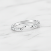 2Pcs Rectangle Cut Diamond Option with Hidden Halo Engagement Ring-Black Diamonds New York