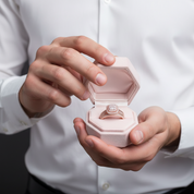 1.6 Ct Round Diamond Option 2pcs Rose Gold Ring Set-Black Diamonds New York