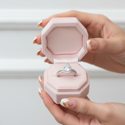 2pcs Tear Drop Shaped Diamond Engagement Ring Set-Black Diamonds New York