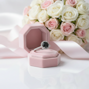 3.0 Ct Round Black Diamond Engagement Ring-Black Diamonds New York