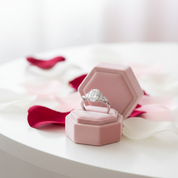 3.0Ct Oval-cut Diamond White Gold Engagement Ring-Black Diamonds New York