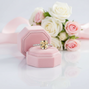 3.0 Carat Cushion Cut Yellow Sapphire Engagement Ring-Black Diamonds New York