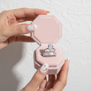 3.0 Carat Pear Cut Diamond Ring Set-Black Diamonds New York