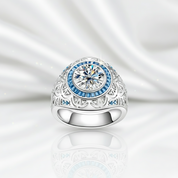 3.0 Ct Diamond Vintage Men's Engagement Ring-Black Diamonds New York