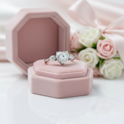3.0 Ct Heart Cut Diamond Option Engagement Ring-Black Diamonds New York