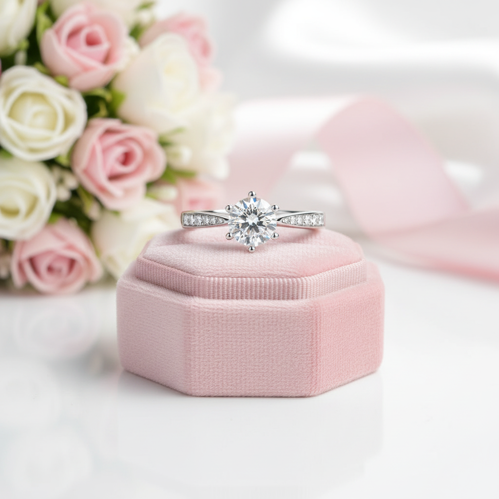 3.0 Ct Brilliant Round Cut Diamond Solitaire Engagement Ring