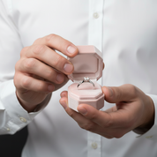 3.0 Ct Round Diamond Solitaire Engagement Ring-Black Diamonds New York