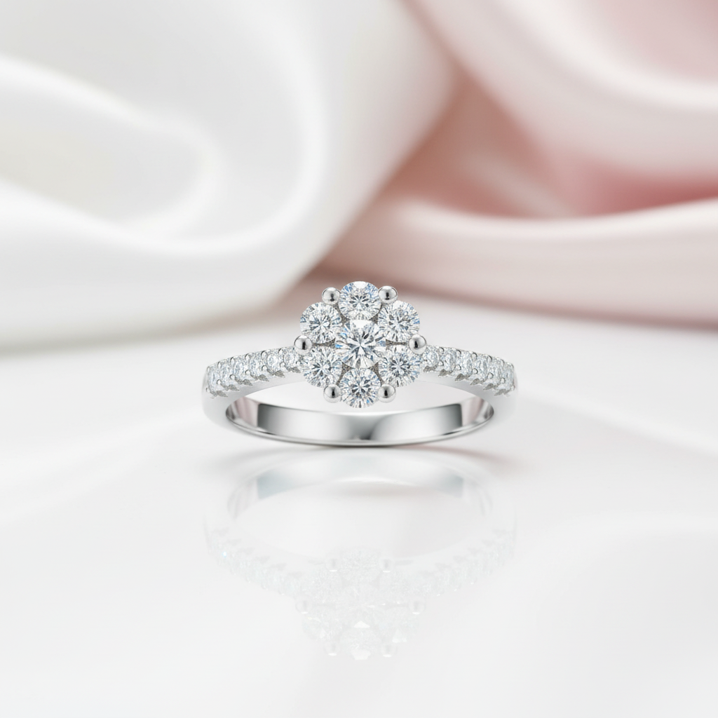 3.0mm Round Diamond Option Solitaire Ring-Black Diamonds New York