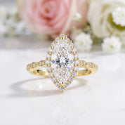 3.49 CT Marquise-Cut Diamond Option Engagement Ring-Black Diamonds New York