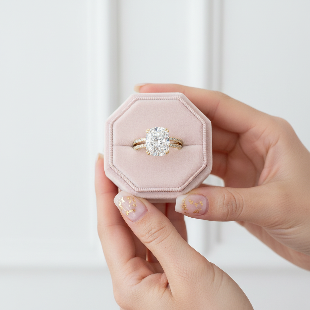 3.5 Carat Cushion Cut Engagement Ring