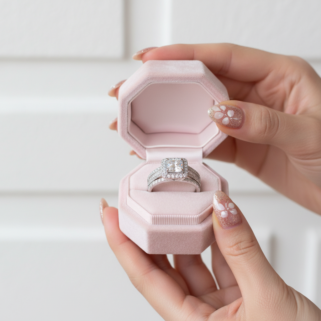 3.5 Ctw Princess Cut Diamond Wedding Ring Set-Black Diamonds New York