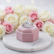 3.5ct Oval Cut Diamond Wedding Ring Set-Black Diamonds New York