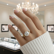 3.0 Carat Bamboo Design Brilliant Cut Wedding Set-Black Diamonds New York