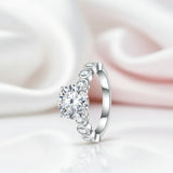 3.0 Ct Round Cut Diamond Option Engagement Ring Set