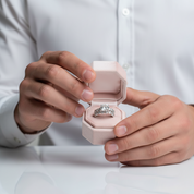 3.0 Ct Round Cut Diamond Option Engagement Ring Set-Black Diamonds New York