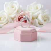 3.0 Ct Round Diamond Option Engagement Ring Set-Black Diamonds New York