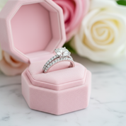 3.0 Ct Round Diamond Ring Set-Black Diamonds New York