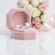 3.0ct Classic Princess Cut Simulated Diamond Option Engagement Ring-Black Diamonds New York