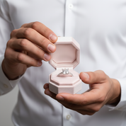 3.0ct Classic Princess Cut Simulated Diamond Option Engagement Ring-Black Diamonds New York