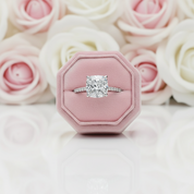 3.2 ct Cushion Cut Diamond Engagement Ring-Black Diamonds New York