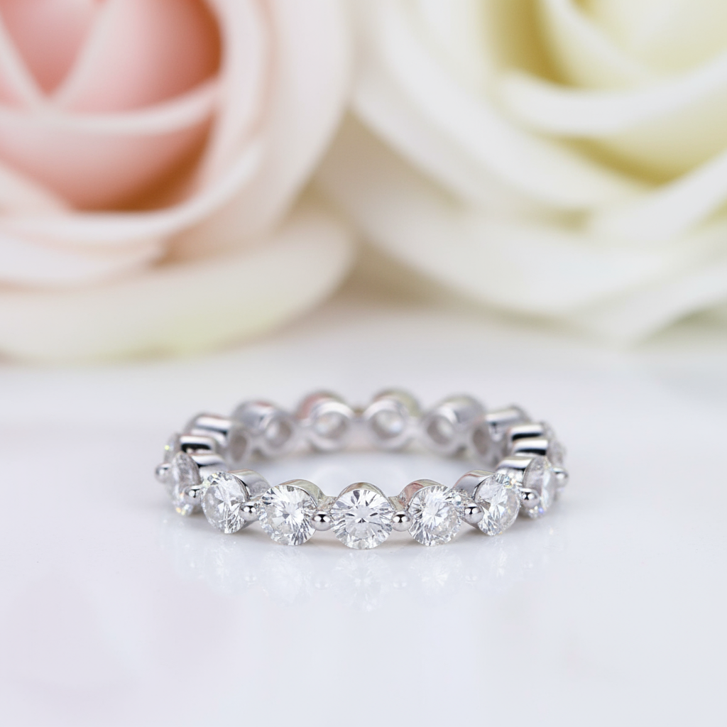 3.5 Carat Oval Cut Simulated Diamond Bridal Ring Set-Black Diamonds New York