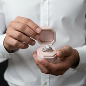 3.5ct Halo Brilliant Round Cut Diamond Engagement Ring Set-Black Diamonds New York