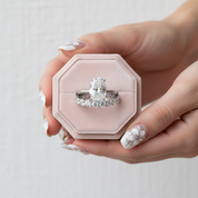 3.5ct Oval Cut Wedding Set-Black Diamonds New York
