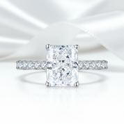 3.0 Ct Diamond Option Radiant Cut Engagement Ring-Black Diamonds New York