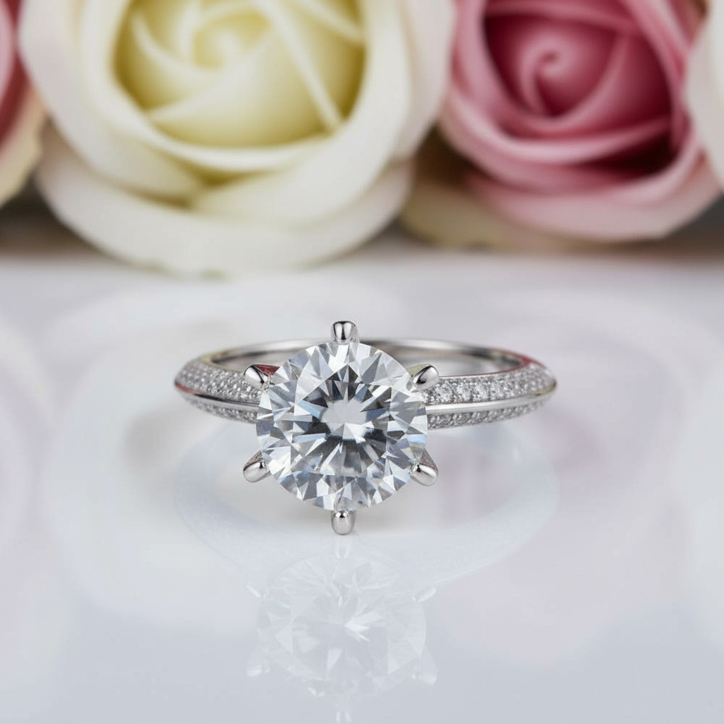 3ct Diamond Ring Engagement Ring-Black Diamonds New York