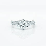 3ct Diamond Option Six Prong Engagement Ring-Black Diamonds New York