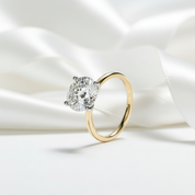 3ct Round Cut Diamond Classic Four Prong Engagement Ring-Black Diamonds New York