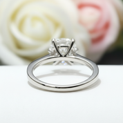 3ct Round Diamond Classic Engagement Ring-Black Diamonds New York