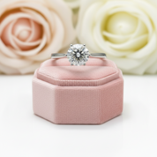 3ct Round Diamond Classic Engagement Ring-Black Diamonds New York