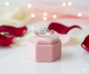 3ct Diamond Six Prong Engagement Ring-Black Diamonds New York