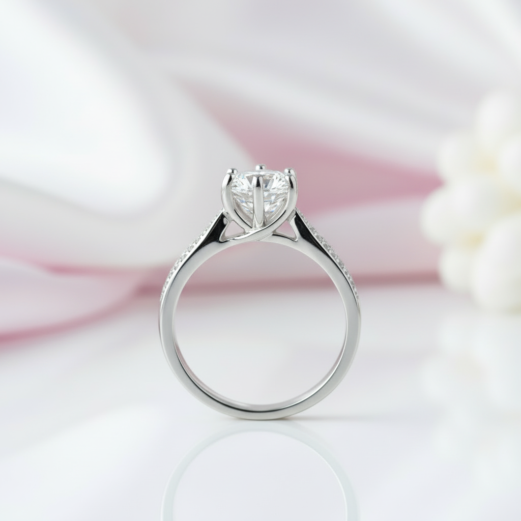 3ct Diamond Option Solitaire Wedding Ring-Black Diamonds New York